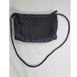 Warren Reed Leather Purse Crossbody Woven Leather Goth EMO Classic Casual Purse